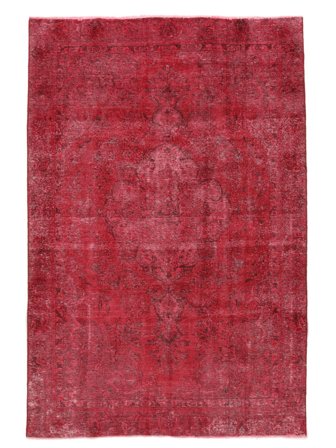 Hand Knotted Persian Colored Vintage Rug 185X276 Dark Red