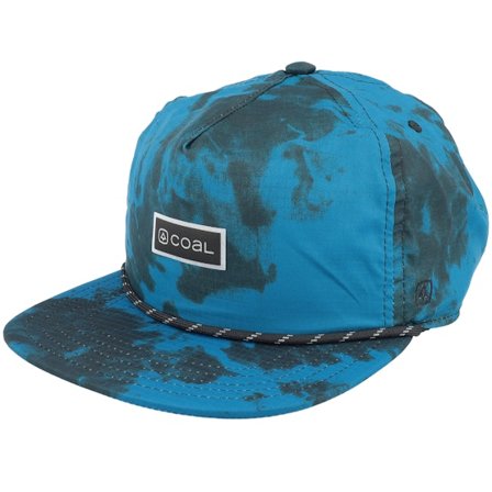 Coal - Blu snapback Cappellino - The Pontoon Roomy Teal Tie Dye Strapback @ Hatstore