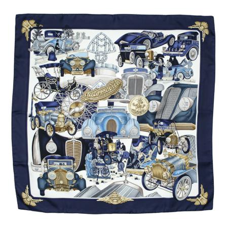 Hermès Vintage, Pre-owned Scarf Blauw, Dames, Maat:ONE Size