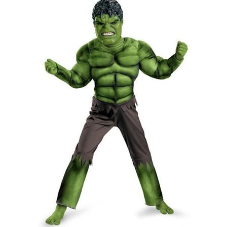 Høstdräkt cosplay, Hulk-kostume til børn, størrelse M