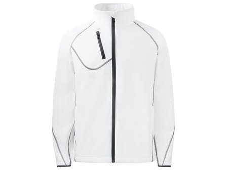 PROJOB Softshelljacka herr 2422 vit 3XL - Lyreco - Arbetskläder - Arbetsjackor - Softshelljackor