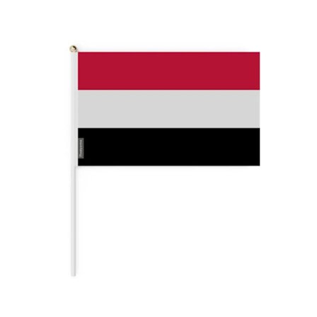 Mini-flag - Yemen - 30 x 45 cm - 50 pakker - Polyester - Let - Foran/bag.