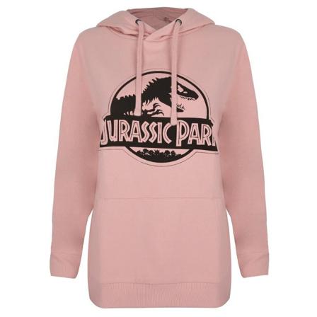 Jurassic Park Logo Hoodie Dam/dam Xl Dusty Pink