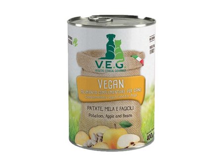 Marpet Vegan Dog Patate/Mela/Fagioli Cibo Umido Per Cani Adulti