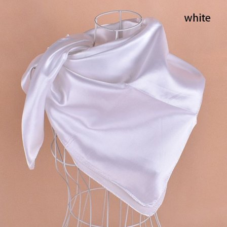 Hodeskjerf Satin Bandana HVIT