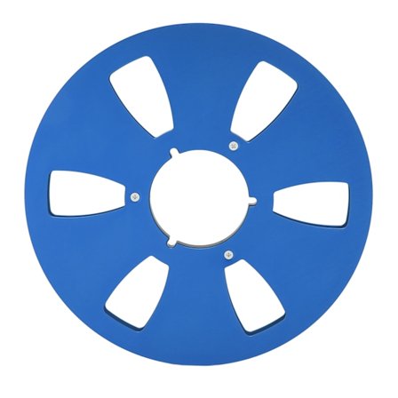 1 4 10 Tums Tom Båndrulle Aluminiumlegering 6 Hal Universel Åbningsmaskine Del Lydbånd Optagerulle Blå