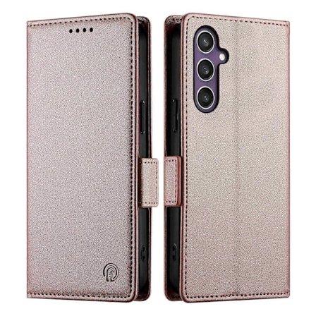 DF-010 Samsung Galaxy S25+ -jalustakotelo PU-nahkainen lompakkopuhelinkuori - Mustanvihreä