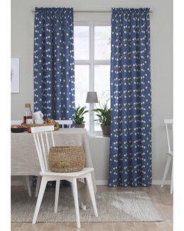 Kanallengde Louise blomstrete 2-pk Blå - Linea