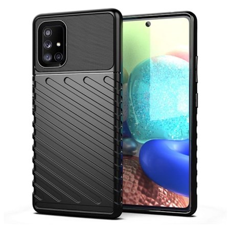 Thunder Samsung Galaxy A71 5G Cover - Sort