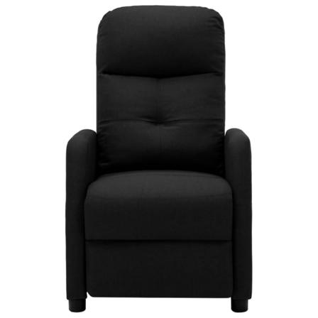 Vidaxl Elektrisk Reclinerfåtölj Svart Tyg Svart