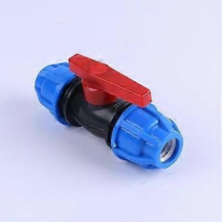 20 mm MDPE PE Kuglehane, MUFFE, Vandrørs Kompressionsfitting MDPE PE Vandrørs Plast Kompressions Reduceringsfitting MUFFE 20 x 20 mm Hun Adapter