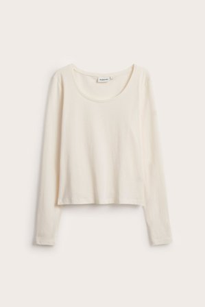 Kappahl | Langermet topp | Offwhite