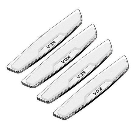 4 st Dörrkantsskydd med Starkt Lim (svart)