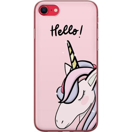 Kompatibelt Mobildeksel til Apple iPhone SE (2020) Hei, Enhjørning