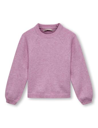 Kmglesly Kings L/S Pullover Knt Pullover Striktrøje Lyserød Kids Only
