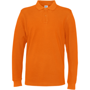 Långärmad Piké Herr Cottover