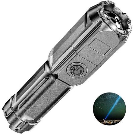 Superljus LED-ficklampor Bärbara Utomhusficklampor Uppladdningsbara