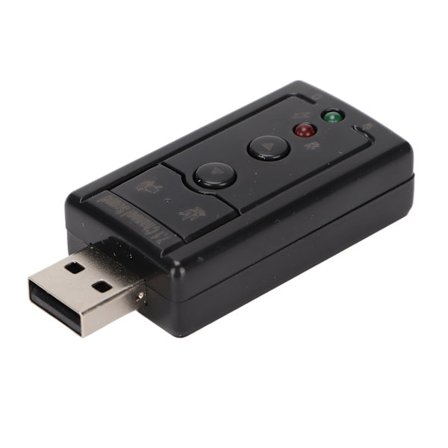 7.1 Kanal Virtuelt Lydkort Intern Forstærker Lydstyrkekontrol 3.5mm Mikrofonporte