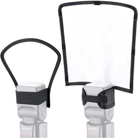 2 stk. Flash Diffuser Softbox 25X25X21cm Fleksibel Hvit Reflek