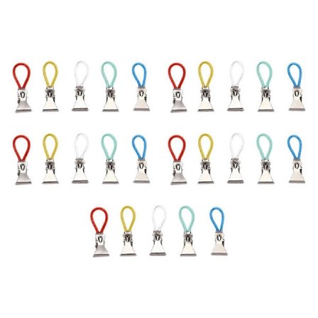 Tøjklemmer Farverige Vasketøjs Karklude Hængeklemmer Løkker Håndklædeklemmer Køkken Badeværelse Klemmer