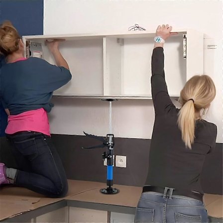 Skapjekk Støttestang, 19-45 tommer Justerbar Teleskopisk Støttestang, Maksimal Belastning 40 kg, Skapstøtte