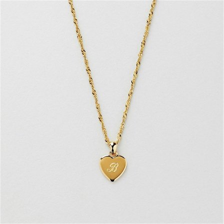 Tuva Heart Necklace Engraving
