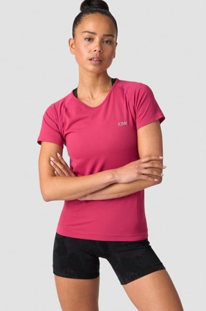 ICANIWILL - Everyday Seamless T-shirt Wmn Dark Pink - Naiset - Treenivaatteet ICIW:ltä