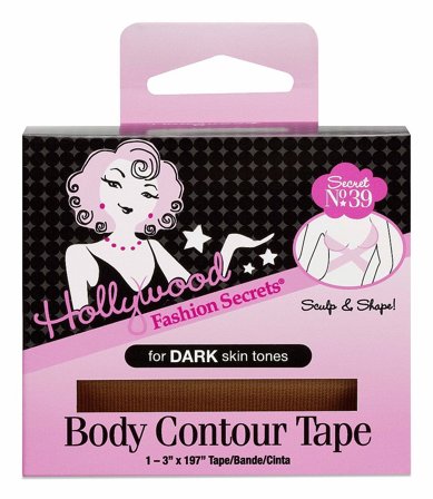 Hollywood Fashion Secrets Body Contour Tape Dark 5 m, Tøj & Bolig, Bh'er, Øvrige