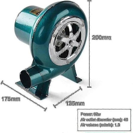 220v Elektrisk ventilator med variabel hastighed - Grillventilator Kul Esse Blæser FG05