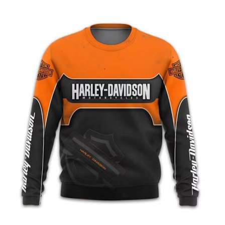 HARLEY-DAVIDSON Fultjäckt Joulupusero miehille 3D Pusero Topit XS XS