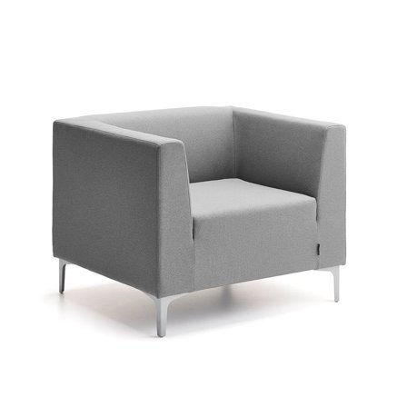 Armchair CASUAL, fabric CURA, grey