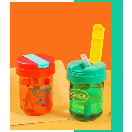 Pakke med vannflasker, sportsvannflasker, bærbare plastkopper, mini håndkopper for fotturer, reiser, daglig drikking, oppbevaring (rød grønn, 300 ml)