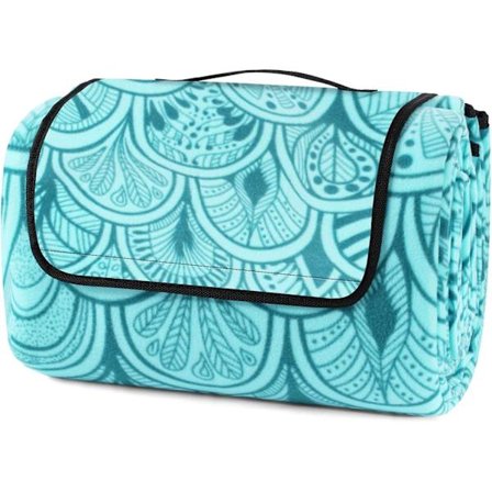 Picknickfilt 200x200cm, Vattentät Strandfilt med Handtag