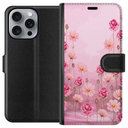 Kompatibel Tegnebogsetui til Apple iPhone 16 Pro Max Petal Reverie Soft Blush