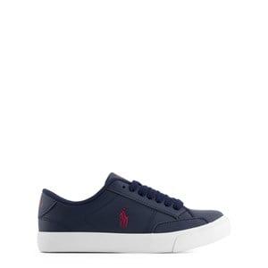 Kids - Ralph Lauren Theron IV Branded Crib Shoes Navy Tumbled w/ Burgundy PP 35 EU - Trainers - 35 EU - Navy