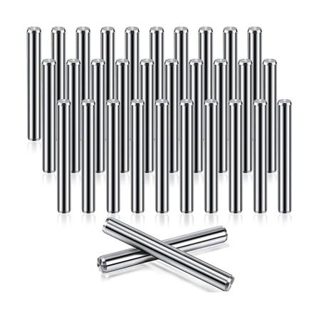 32 stk. 5 mm x 40 mm Hyllebraketter Plugger Hyller Dyvelpinner Rustfritt Stål Hyllepinne Metall Bok