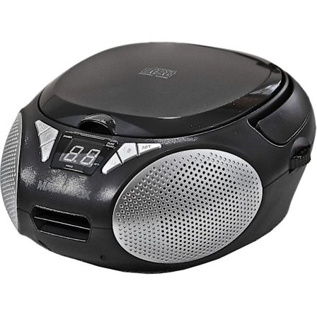 Kryc-magnavox Md6924 Bärbar Top Loading Cd Boombox Med Am/fm Stereo Radio I Svart | Cd-r/cd-rw Kompatibel | Led-display | Aux-port Stöd | Pro