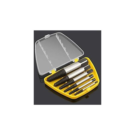 6 stk. skruetrækker-ekstraktionssæt beskadiget brudt bolt-fjernelsesværktøjssæt