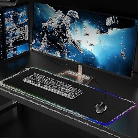 Spelmusmatta med LED-belysning H