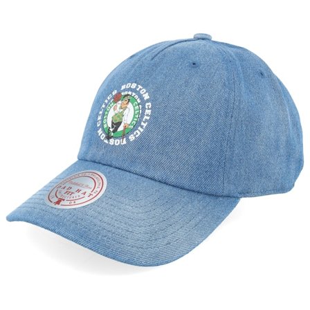 Mitchell & Ness - NBA - Black - unconstructed - Cap - Boston Celtics Summer Breeze Strapback Blue Dad Cap - Hatstore