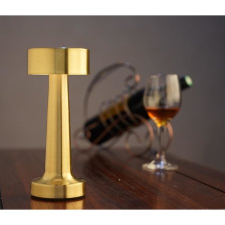 Genopladelig trådløs LED-bordlampe til restaurant, bar, havebelysning