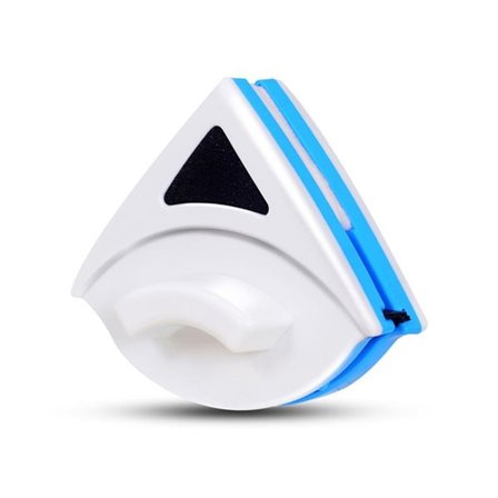 Dubbelsidig fönsterputsare med magnet och triangulär design