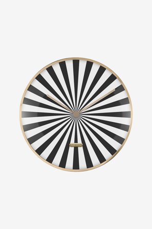 Karlsson - Veggklokke Candy Swirl Dome - Svart - Veggklokker & bordklokker - Fra Homeroom