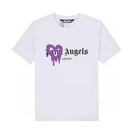 Palm Angels Shirt Heart Dissolved Graffiti Print Korta Ärmar M