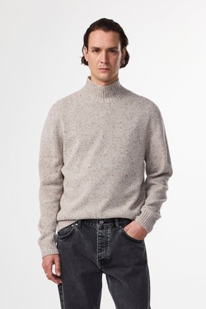NN.07 Aksel Pullover Herren Weiß Wolle
