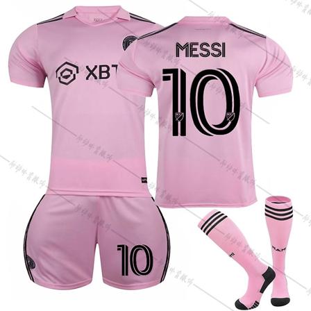 22/23 Ny sesong Hjem Miami FC MESSI No. 10 Kids Jersey Pack Barn-16