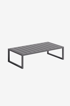 Kave Home - Soffbord Comova, 60 x 114 cm - Svart - Soffbord utomhus - Från Homeroom
