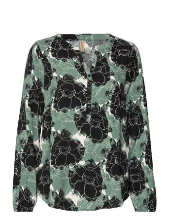 Sc-Jenna Bluse Langermet Multi/mønstret Soyaconcept