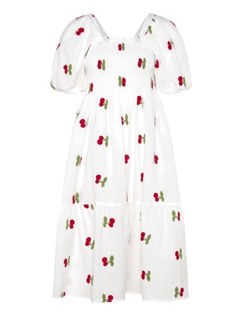 A-View Cheri Fruit Dress - White - 36