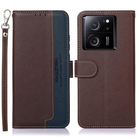 KHAZNEH puhelimen kansi Xiaomi 13T / 13T Pro - Ruskea/sininen Brown
